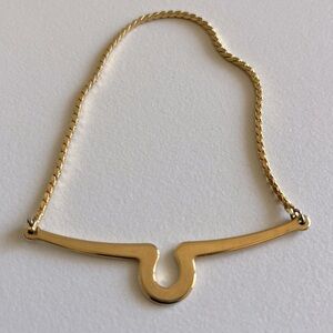 Tie Bar Goldtone, vintage